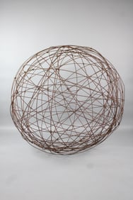 Huge Spherical Wire Garden Sculpture by Brad Oliver