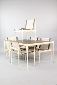 Set of 6 Chairs & Dining Table by Richard Schultz, Tan