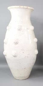 Large 4.5 ft tall Terra Cotta Bumpy Pot Jar, 1 of 2
