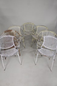 Set of 7 Radar Hoop Chairs, Maurizio Tempestini for Salterini