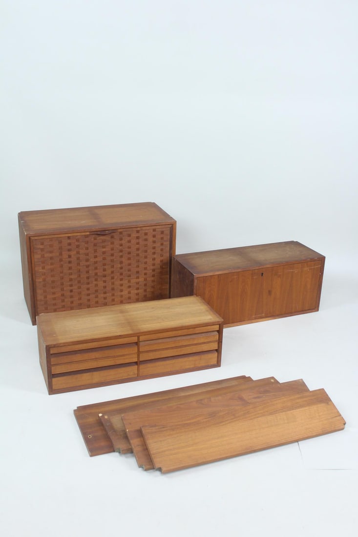 Danish Modern Wall Unit Cabinets and Shelves, Poul Cadovius (1 of 12)