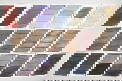 Group of 20 Clark Murray Gradient Paintings; Dark Neutral Tones