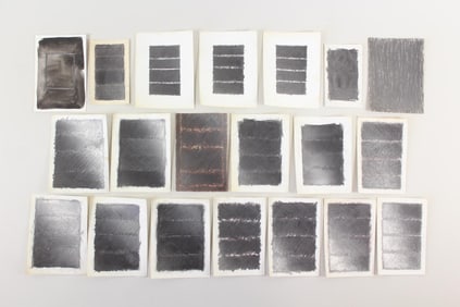 Group of 20 Clark Murray Crosshatching Pencil Studies