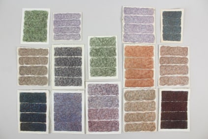 Group of 13 Clark Murray Pattern Study Paintings