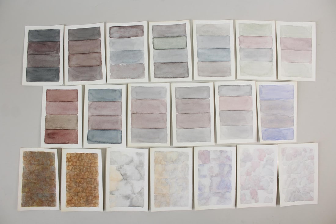 Group of 20 Clark Murray Gradient Paintings; Layered (1 of 18)