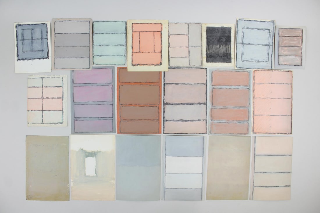Group of 20 Clark Murray Gradient Paintings; Neutrals (1 of 20)