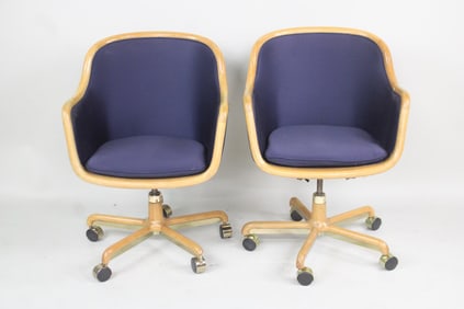 Pair of Ward Bennett Office Chairs
