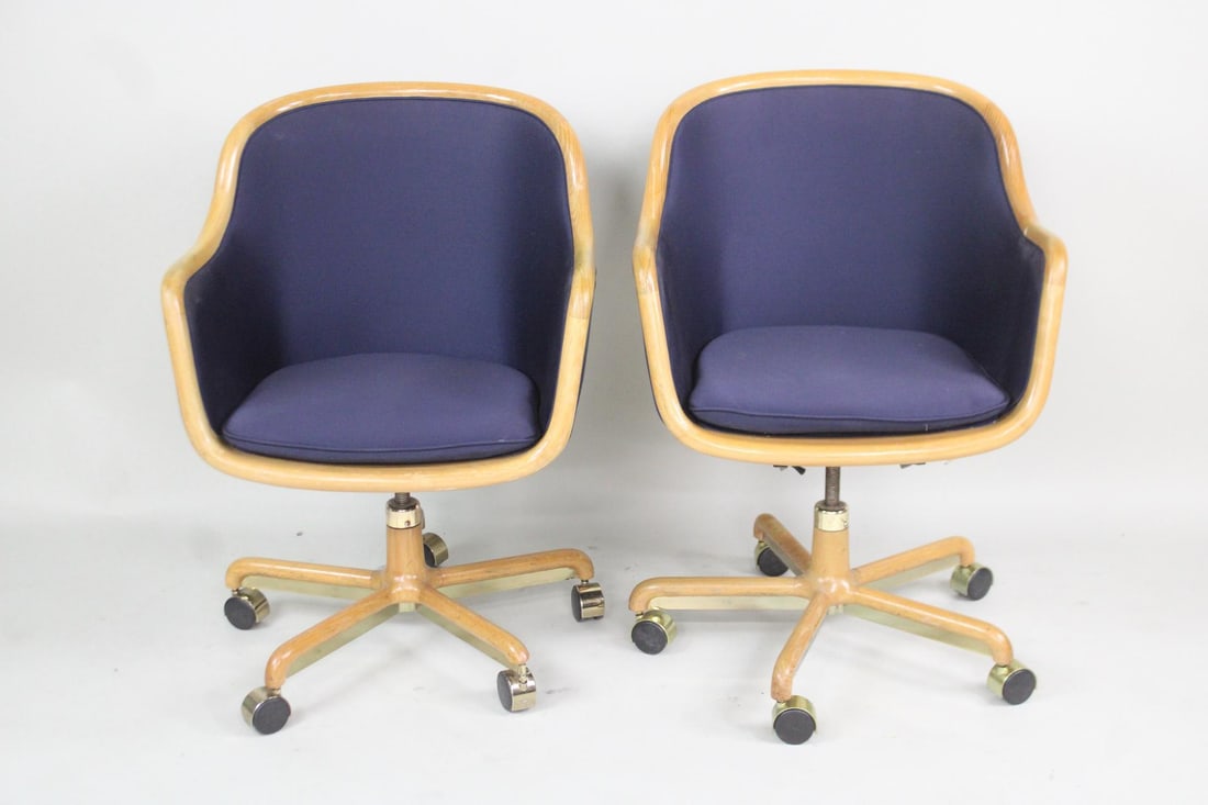 Pair of Ward Bennett Office Chairs (1 of 13)
