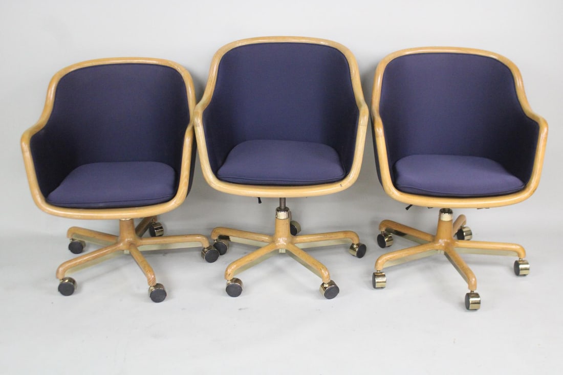 Lot of 3 Ward Bennett Office Chairs (1 of 18)