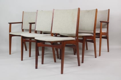 Set of 6 Danish Modern Rosewood Dining Chairs