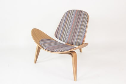 Bentwood Upholstered Lounge Chair, Hans Wegner