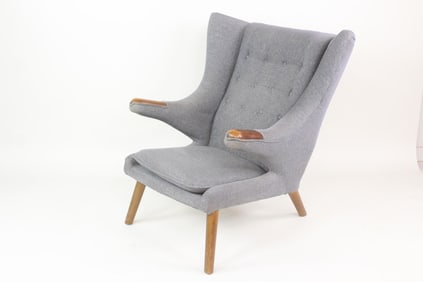 Gray Papa Bear Chair, Hans Wegner