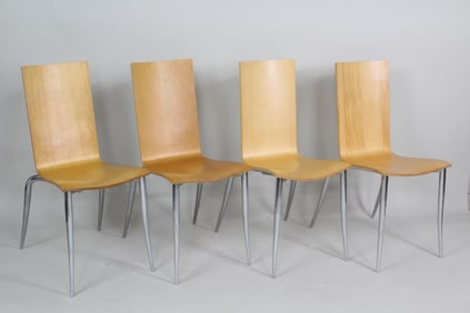 Set of 4 Original Philippe Starck Tango Chairs for Aleph, Made in Italy