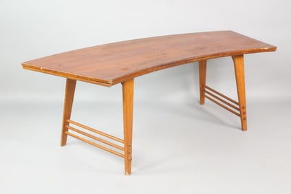Studio Craft Curved Minimalist Desk Table