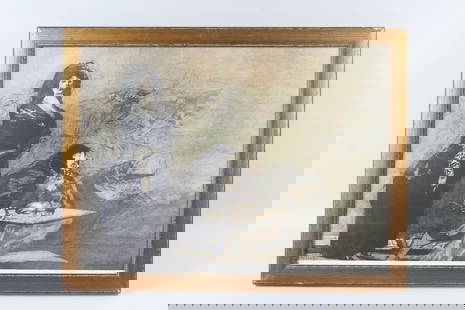Framed Lithograph "Visions de la Duchess d'Albe" Signed Claude Weisbuch: Framed Lithograph "Visions de la Duchess d'Albe" Signed Claude Weisbuch. It is titled Visions de la Duchess d'Albe. It is nicely framed. Numbered 316/320. Dimensions are 25.5 in h x 33.5 in w x 1.5 in