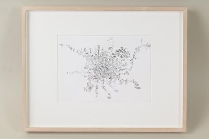 Ricardo Lanzarini Ink on Paper Drawing "Descalabro"