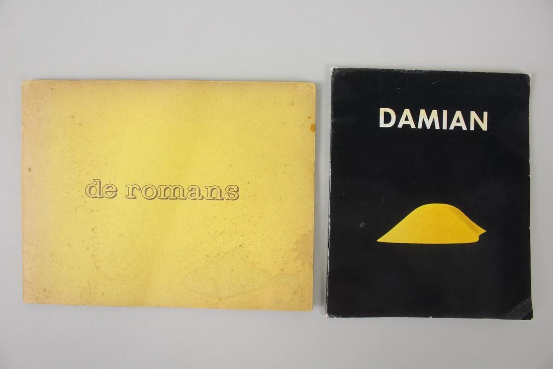 Pair of Signed Art Exhibition Catalogs, Horia Damien & de Romans (1 of 17)