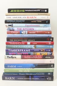 Lot of 19 Home Decor & Design Coffee Table Books, Barns, Farmhouses