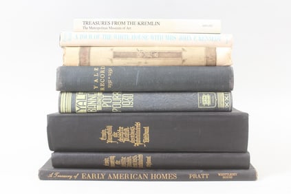 Lot of 8 Vintage Books, German Sculpture, Yale Yearbook & Record 1930s
