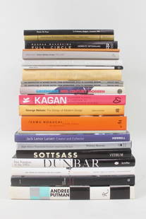 Lot of 22 Mid-Century Modern Design Coffee Table Books: Lot of 22 Mid-Century Modern Design Coffee Table Books. Collection of books on 20th century design, primarily Mid-Century Modern, including Eames, Saarinen, George Nelson, Noguchi, Dunbar, Le Corbusie