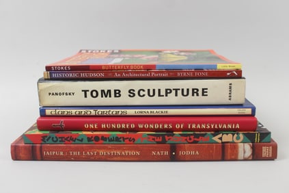 Lot of 7 Coffee Table Books, Tombs, Hudson, Tartans & More