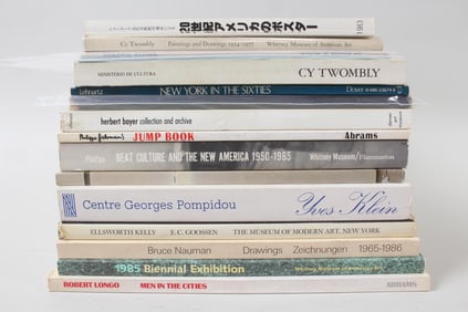 Lot of 16 Art Books & Exhibition Catalogs, Cy Twombly, MOMA, Ellsworth Kelly