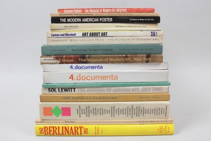 Lot of 18 Art Books & Exhibition Catalogs, MOMA, Jasper Johns, Jackson Pollock