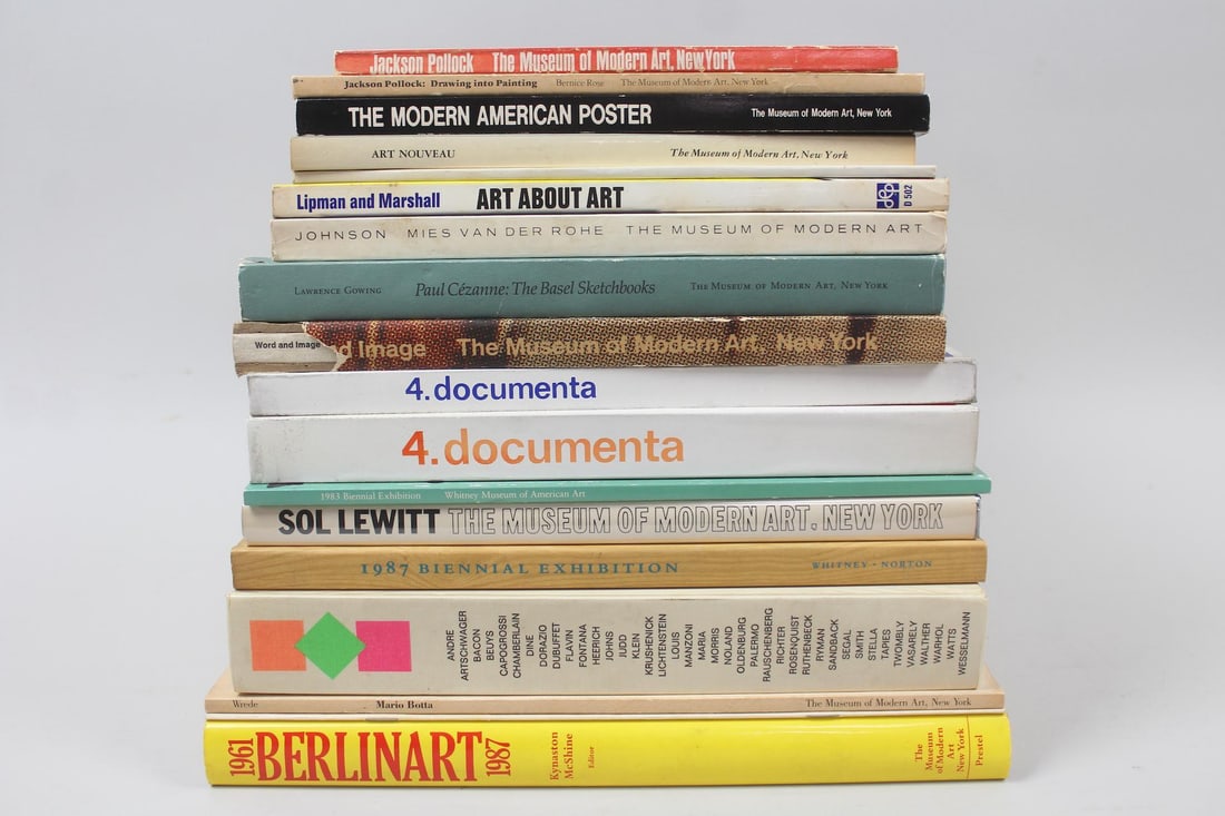 Lot of 18 Art Books & Exhibition Catalogs, MOMA, Jasper Johns, Jackson Pollock (1 of 19)