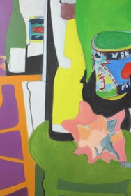 Modernist Still Life Painting, Pomidoro Series #6, Dolly Miller