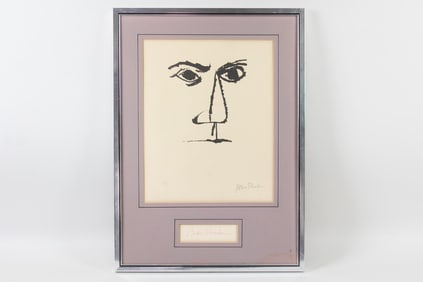 Ben Shahn "Frontispiece" Portrait Lithograph, Pencil Signed