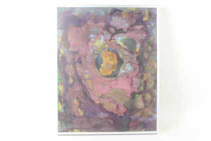 Framed Abstract Painting "Autumn Equinox", Signed