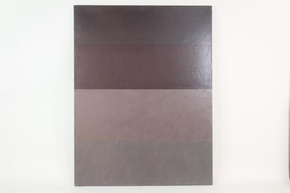 Large Clark Murray Monochromatic Gradient Painting, Black, Brown & Gray