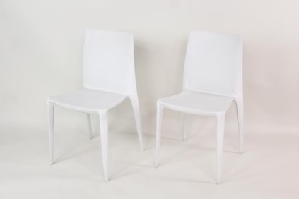 Pair of Mario Bellini for Heller Outdoor Plastic Chairs