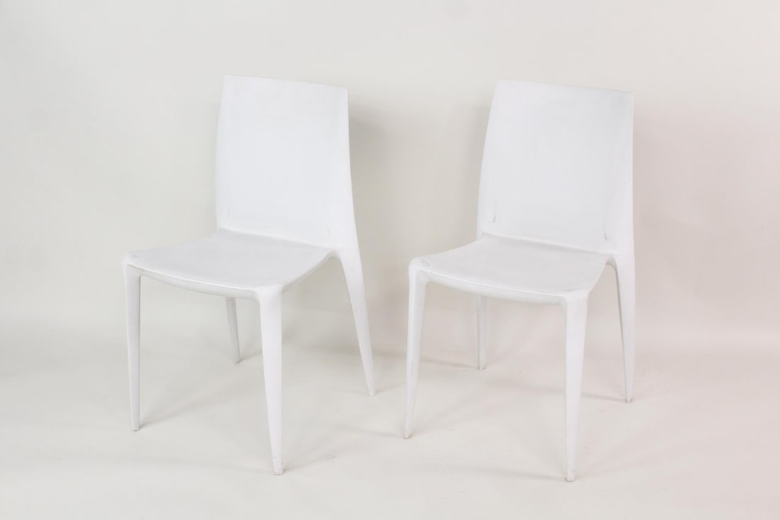Pair of Mario Bellini for Heller Outdoor Plastic Chairs (1 of 12)