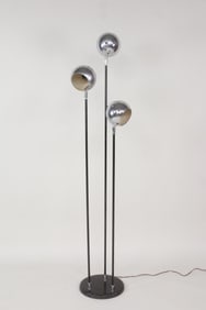 Chrome 3-Ball Floor Lamp Sonneman