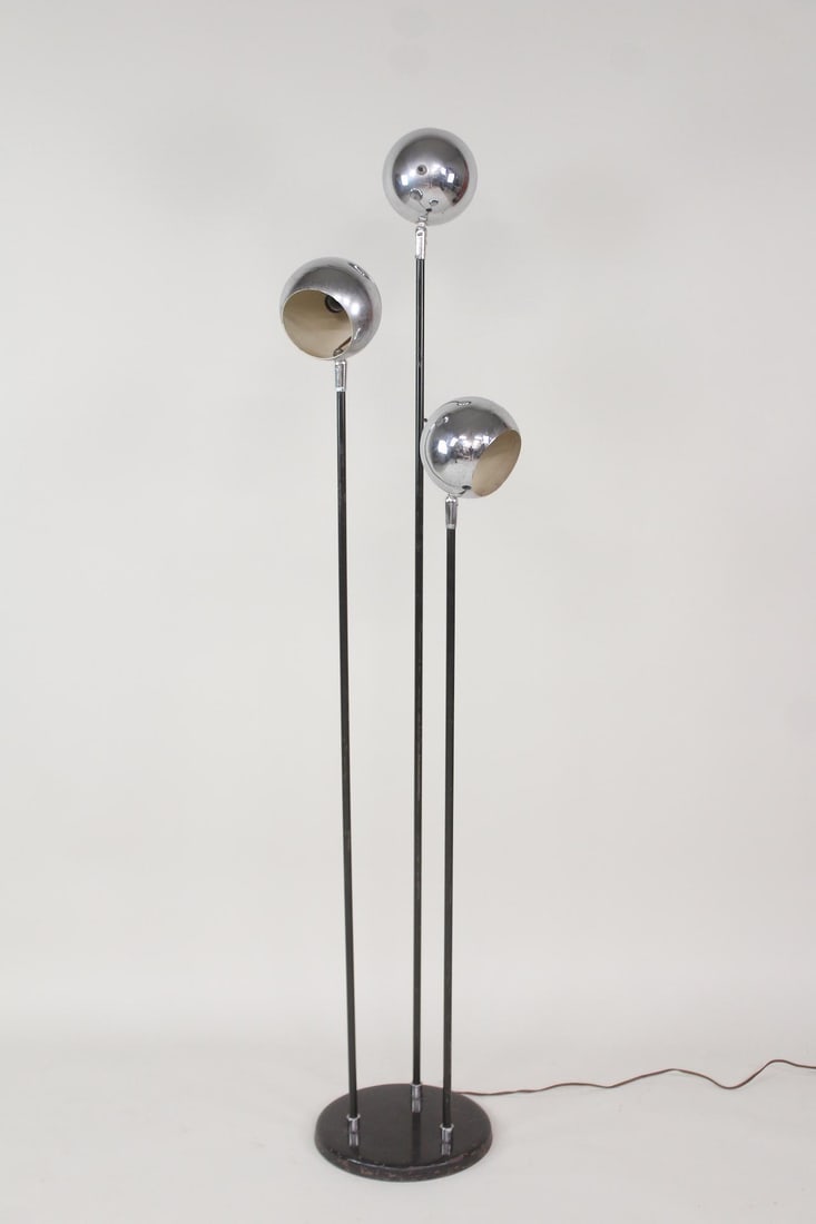 Chrome 3-Ball Floor Lamp Sonneman (1 of 9)