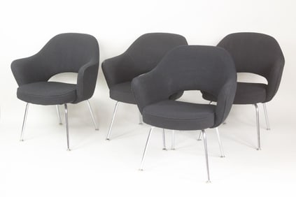 Set of 4 Saarinen Knoll Executive Armchairs, 1 of 4