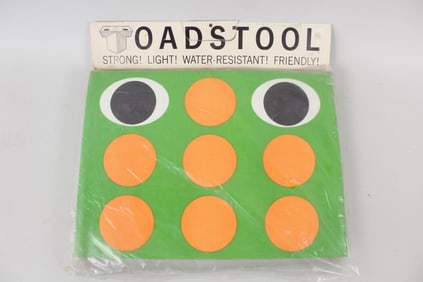 Pop Art "Toadstool" Cardboard Folding Stool, Locular Foldable Furniture