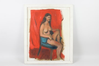 Expressionist Portrait of a Nude Woman