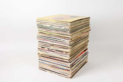 Lot of 130 Rock & Country Record Albums, Vinyl