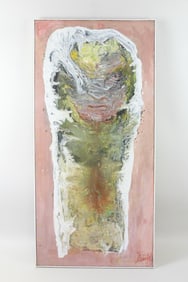 Modernist Organic Abstract Painting "The Cacoon", John Stark Woodstock