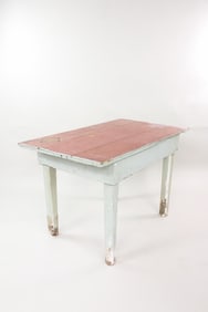 Make-Do Multicolor Painted Work Table
