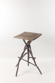 Twig Side Table, Adirondack Folk Art