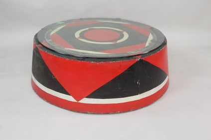 Amazing Folk Art Painted Circus Ringmaster Animal Stand