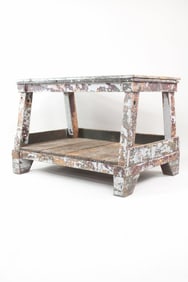 Industrial 2-Tier Factory Work Table