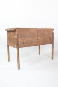Primitive Wooden Dough Box, Chest on Stand