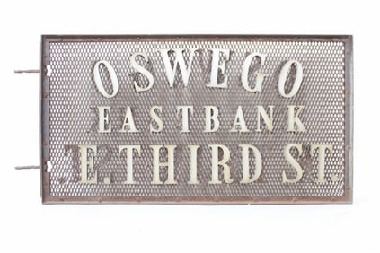 Heavy Duty Industrial Sign from Oswego, NY Eastbank Area