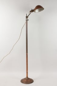 Industrial Copper Bradley & Hubbard Floor Lamp