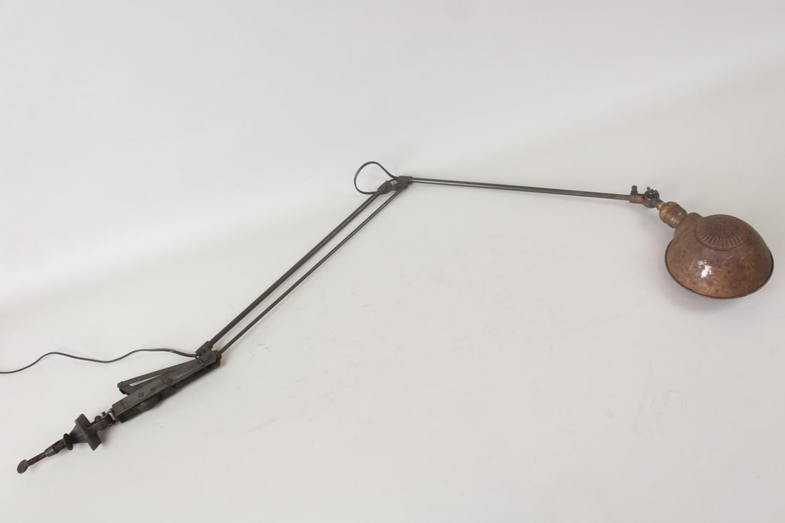 Industrial Dazor Floating Arm Bench Mount Lamp (1 of 10)