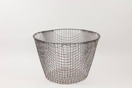 Industrial Metal Wire Trash Waste Basket